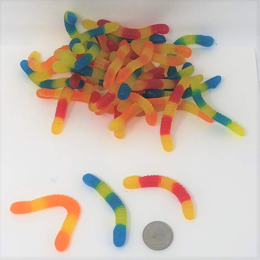 Vidal front packaging showing bulk 2.2 lb bag and colorful gummy worms, great for sharing