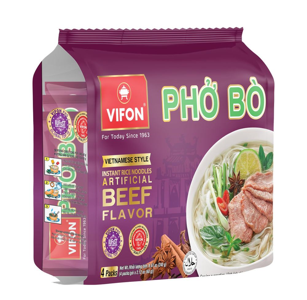 VIFON rice noodles close-up highlighting smooth texture advantage