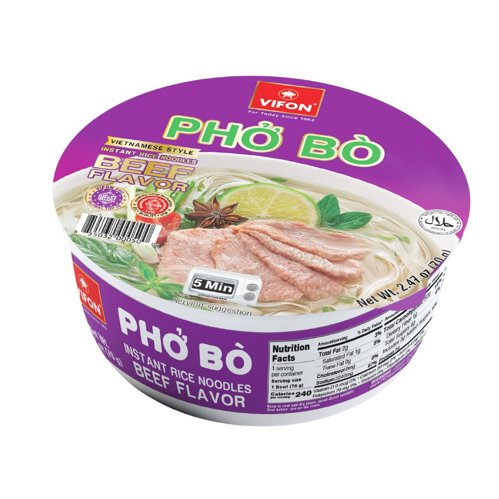 VIFON front packaging showing product and benefits for quick meals