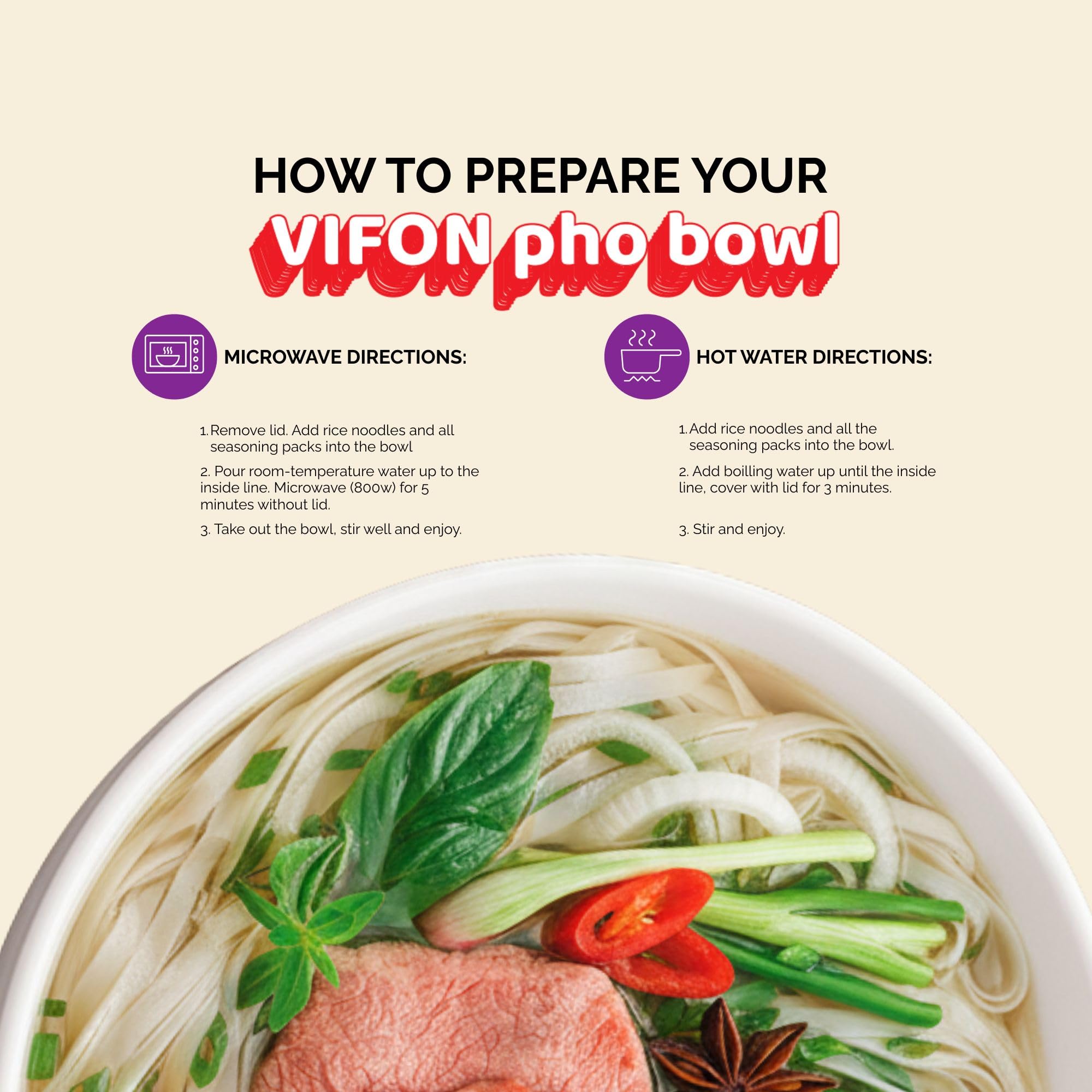 VIFON product label and Halal certification seal, ensuring compliant quality