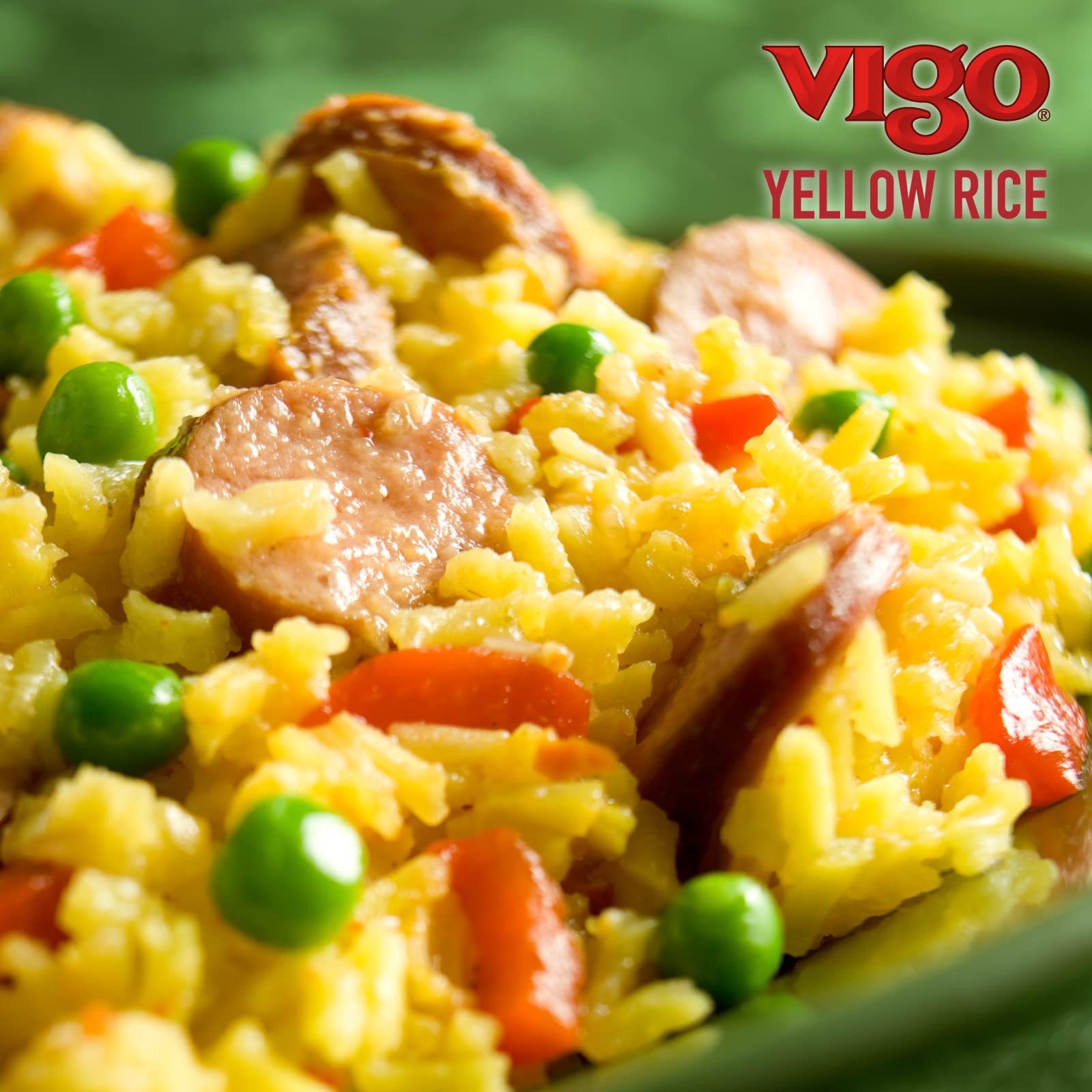 Vigo spoon close-up of rice texture showing fluffy, separate grains and savory seasoning