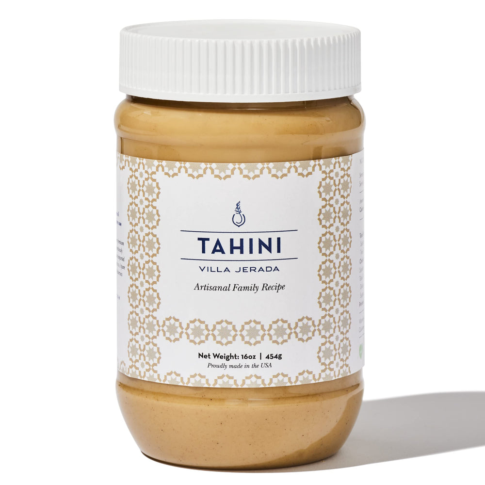 Villa Jerada front jar showing label and 16 oz size, clear product identity benefit