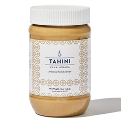 Villa Jerada front jar showing label and 16 oz size, clear product identity benefit