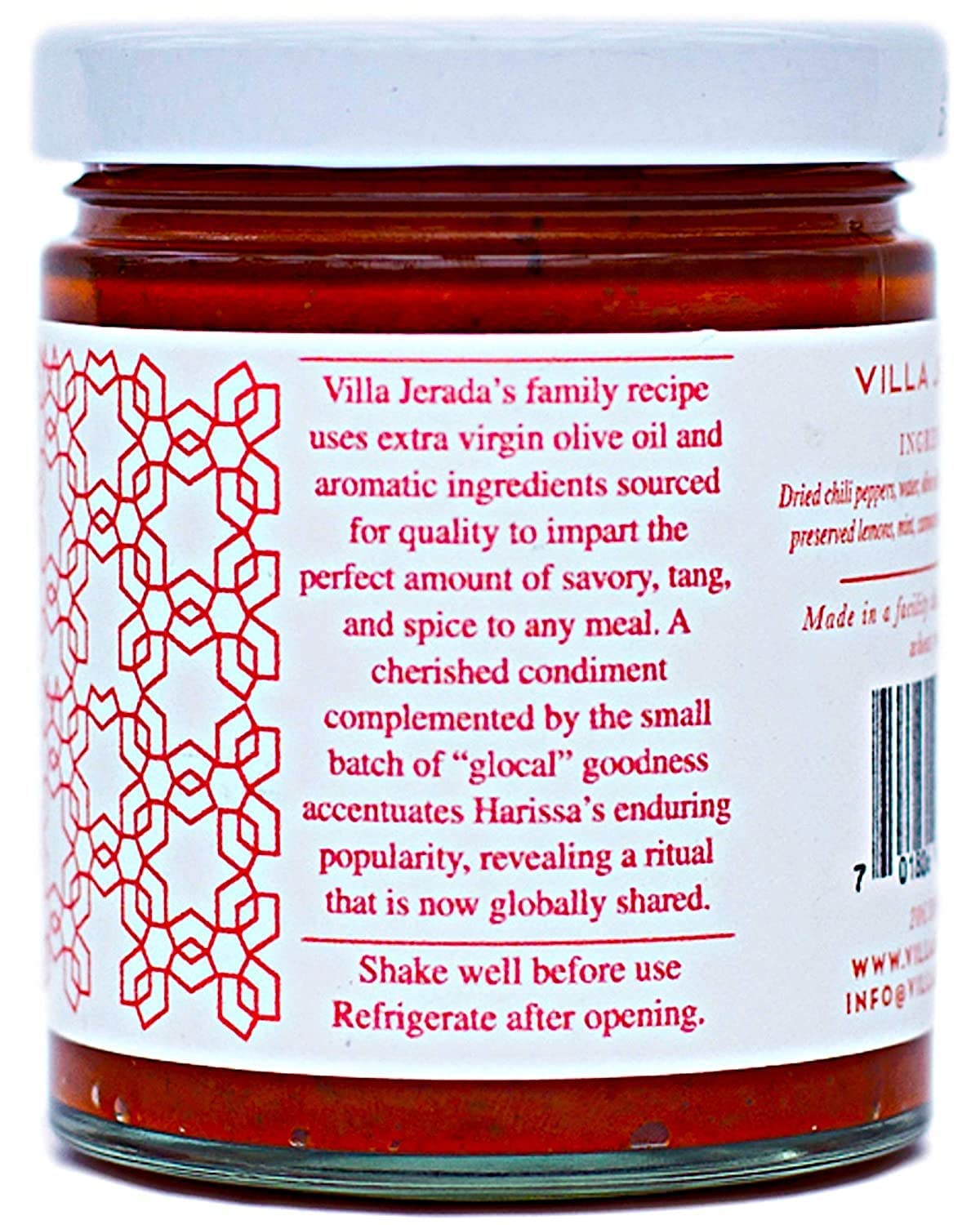 Villa Jerada jar beside a spoon for scale and serving suggestion