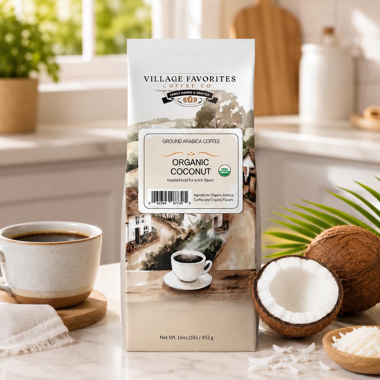 Village Favorites pour-over brew illustrating versatile use and consistent flavor
