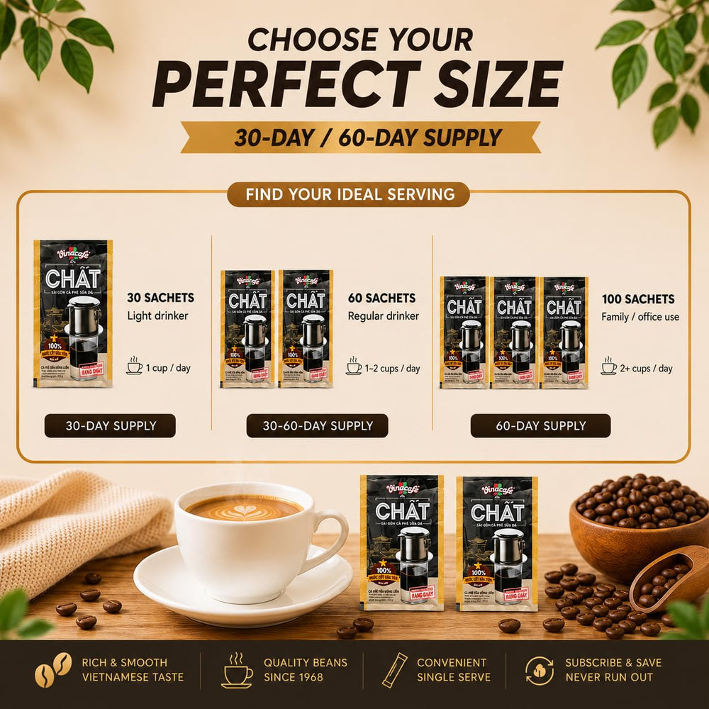 Vinacafe Chat next to a smartphone to show compact size and travel convenience benefit