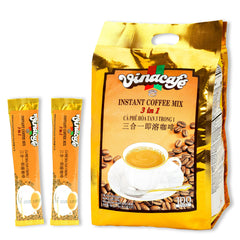 Vinacafe front packaging showing 100-stick box and convenience benefit
