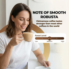 Vinacafe powder texture detail showing fine instant mix for quick dissolving