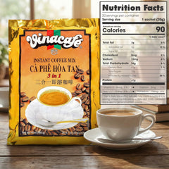 Vinacafe single sachet close-up highlighting tear notch and ready-to-use convenience