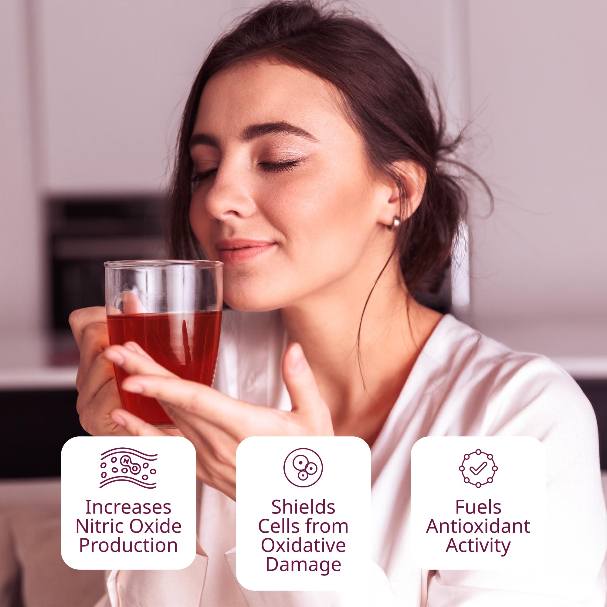 VINIA jar of red grape cell powder highlighting concentrated phytonutrients
