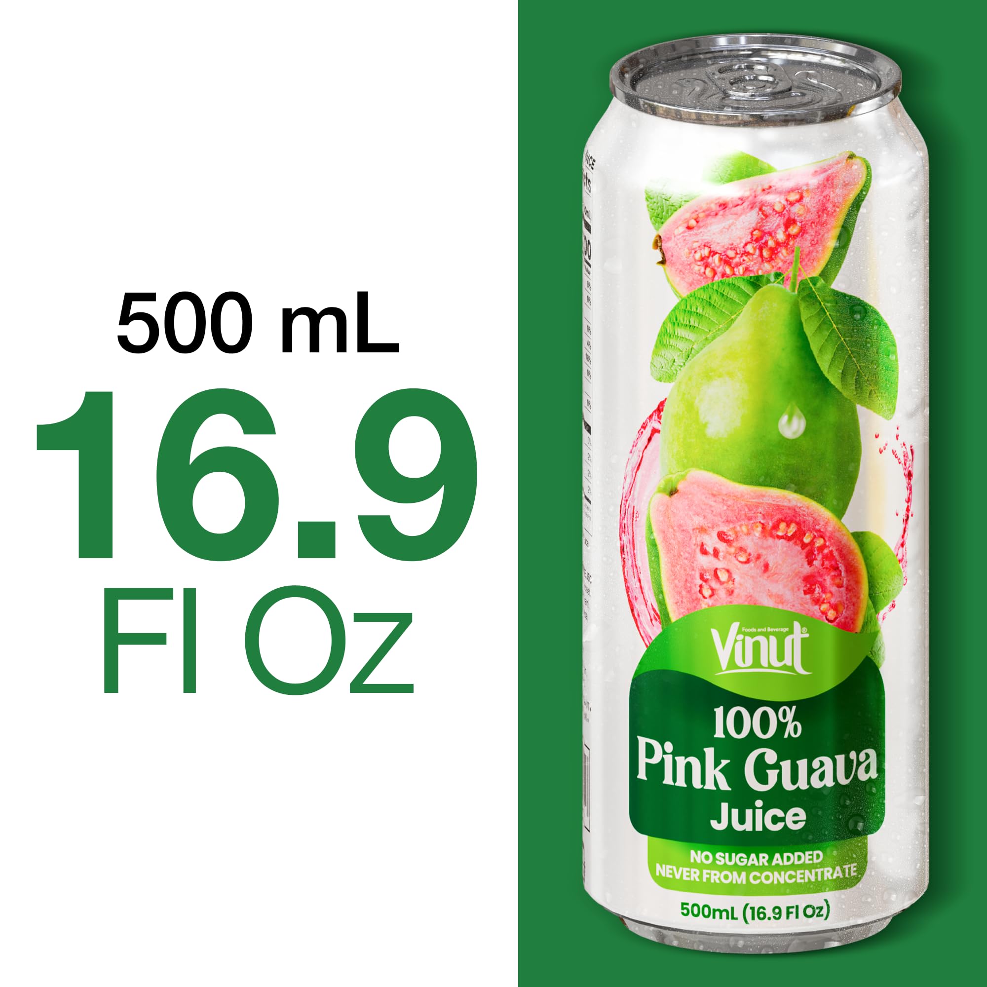 VINUT can resting on ice, emphasizes chilled serving benefit