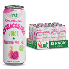 VINUT front can showing label and size, clear product benefit