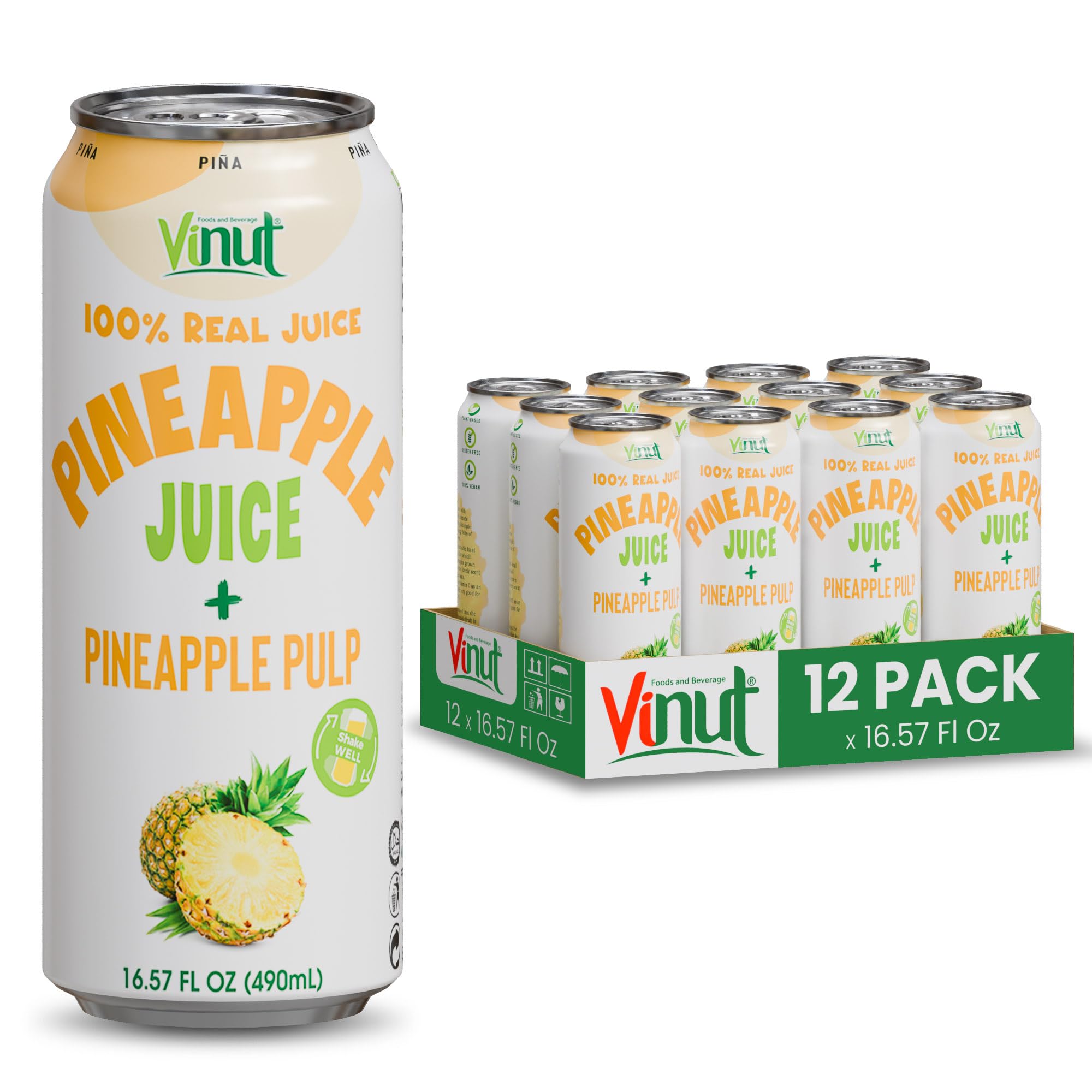 VINUT front packaging showing clean label and organic badge, appeals to natural shoppers