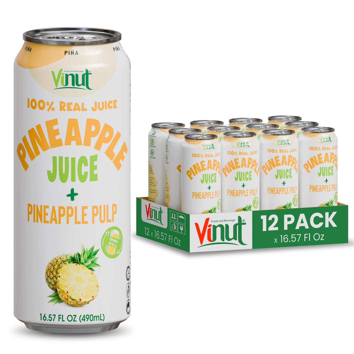 VINUT front packaging showing clean label and organic badge, appeals to natural shoppers