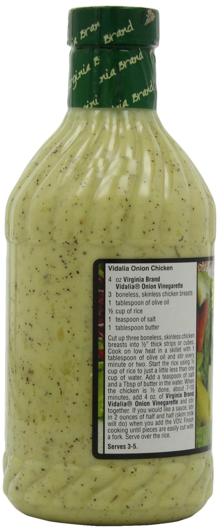 Virginia Brand vinaigrette used to marinate chicken for flavor infusion