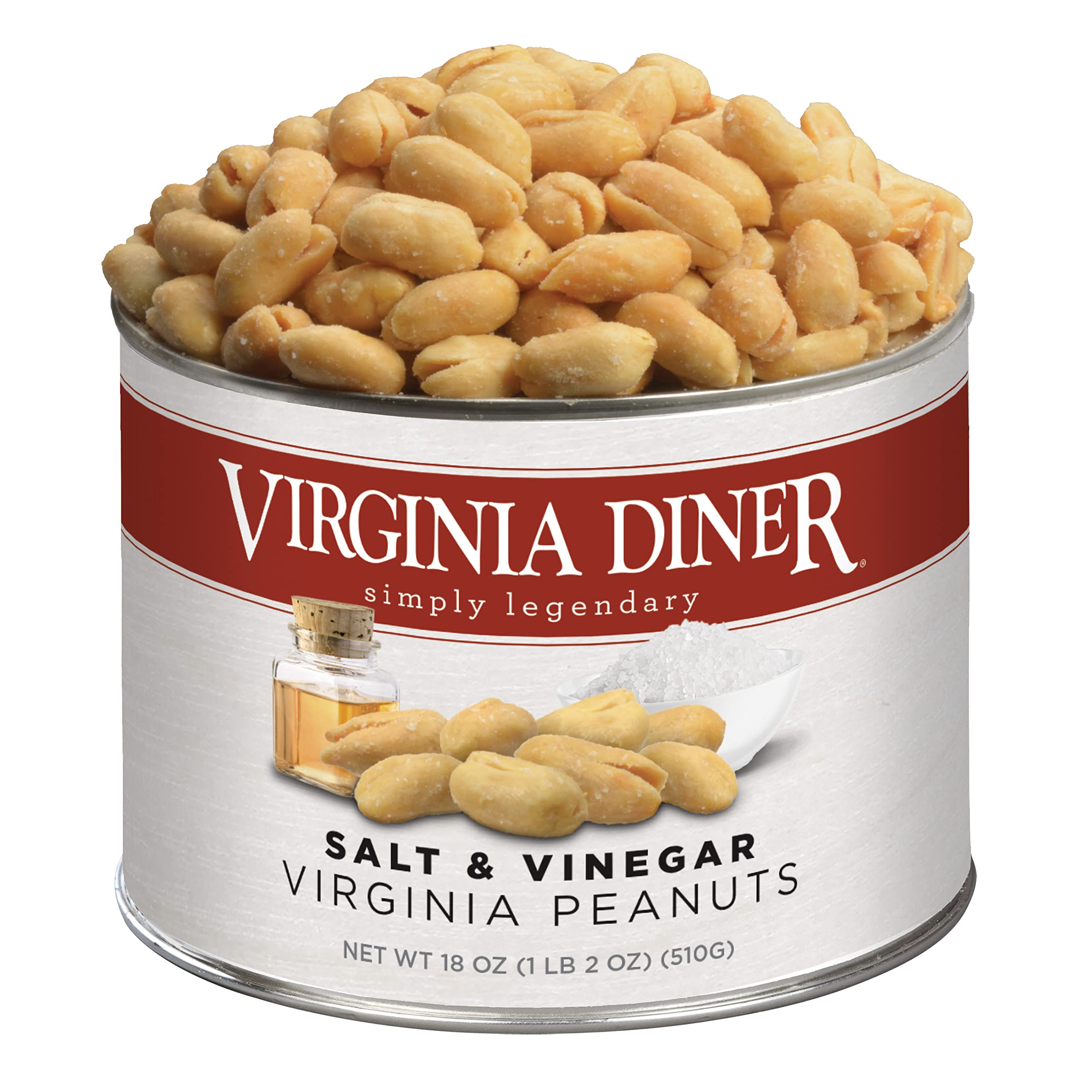 Virginia Diner front packaging showing 18oz tin and bold seasoning benefit