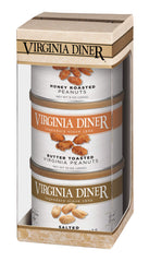 Virginia Diner front packaging showing three gold gift tins and elegant presentation, ideal for gifting