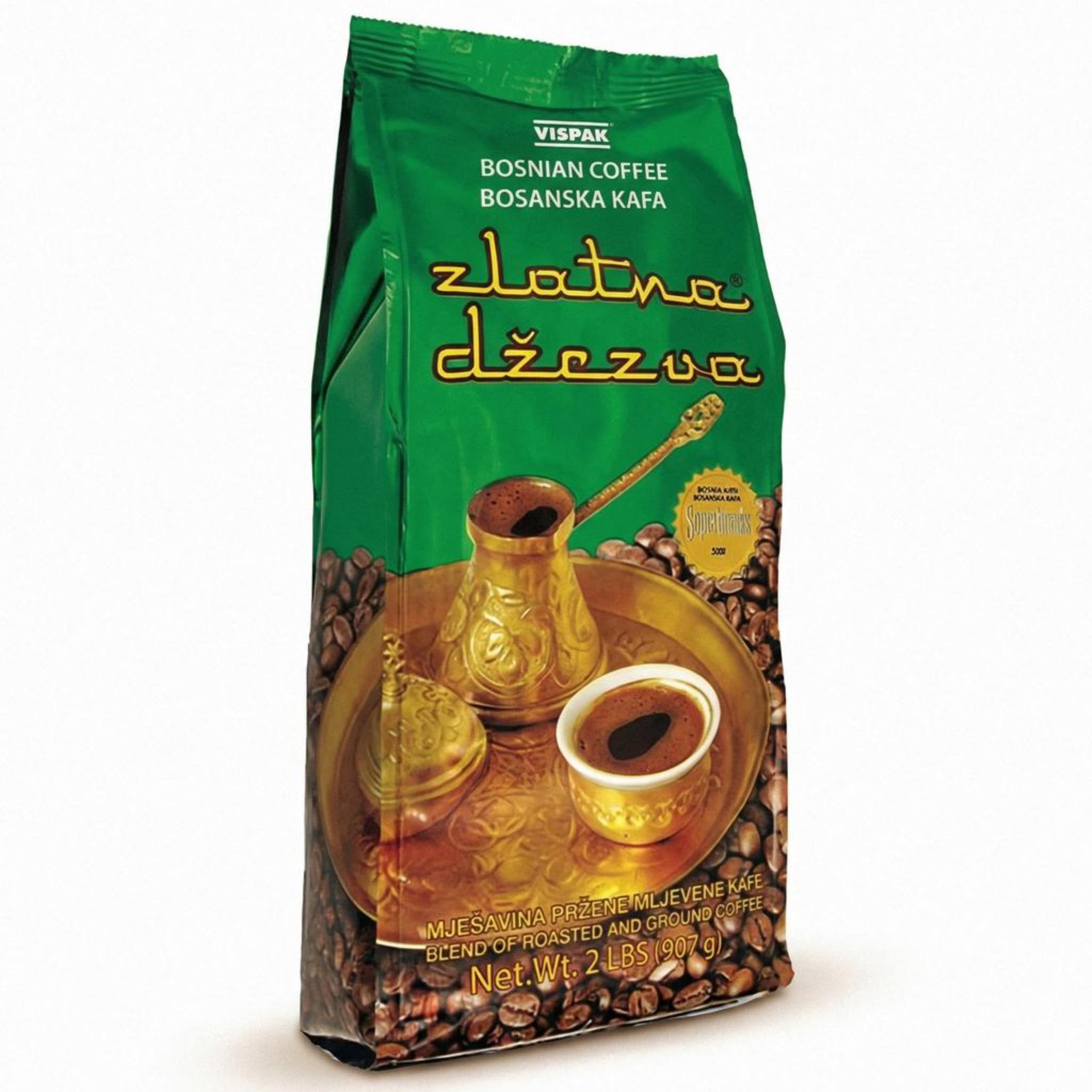 VISPAK ZLATNA DZEZVA front packaging showing 907g size and brand benefits