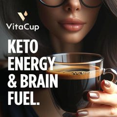 VitaCup single instant coffee stick open to show serving convenience