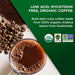 VitaCup pod brewed into cup illustrating smooth low-acid flavor