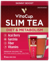 VitaCup slim front packaging showing 10-count box and quick benefits