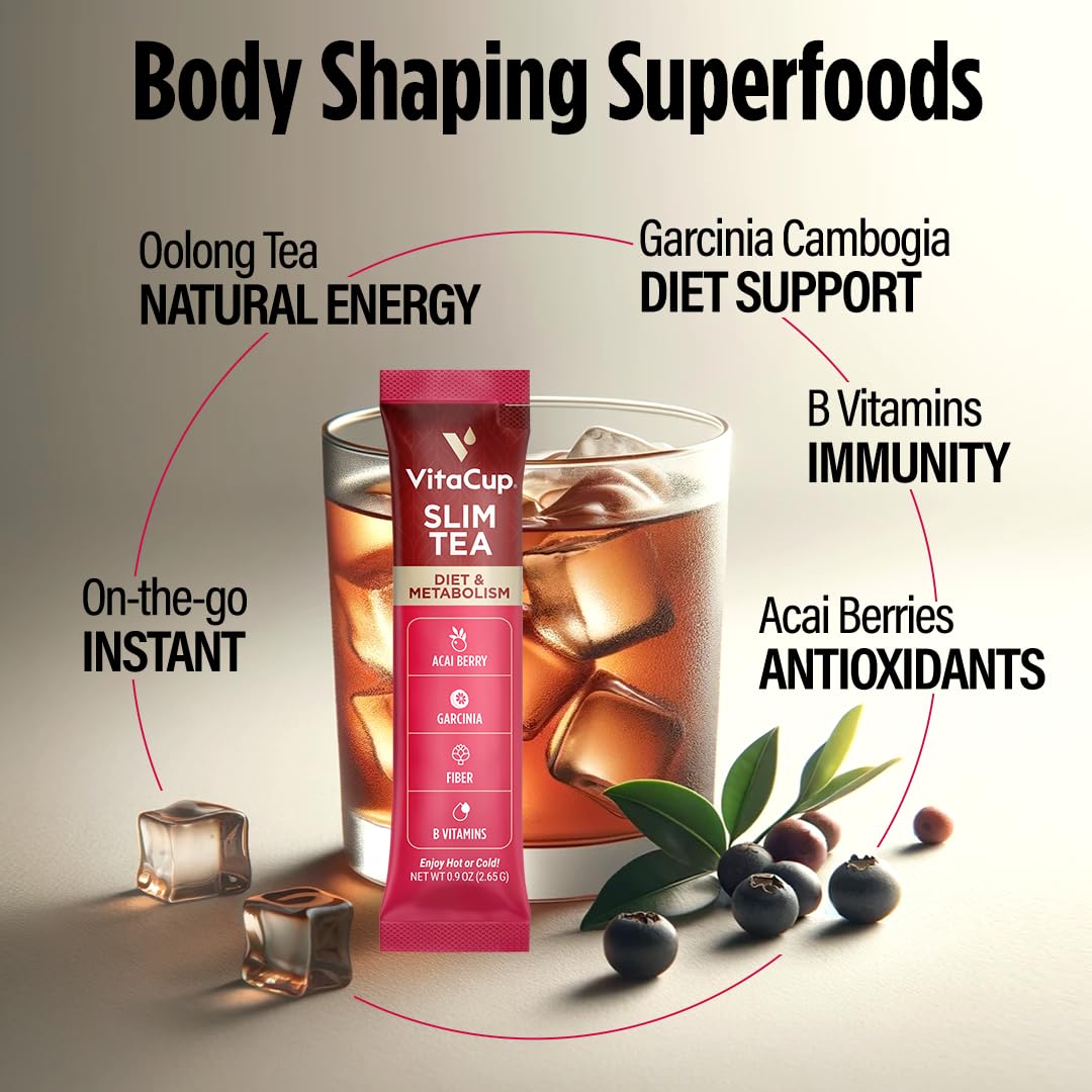 VitaCup slim powdered texture close-up revealing fine instant mixability