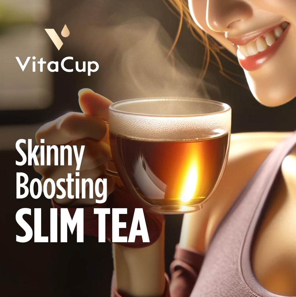 VitaCup slim single stick packet held in hand for on-the-go convenience