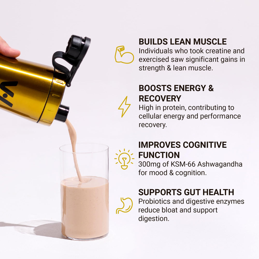 VitaHustle ONE Max powder texture emphasizing smooth mixability benefit