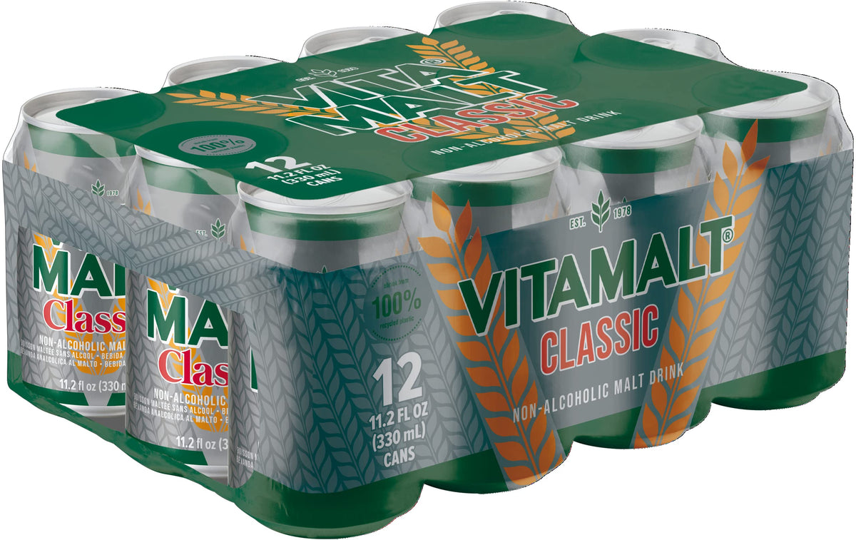 Vitamalt classic front can showing logo and benefits for easy recognition