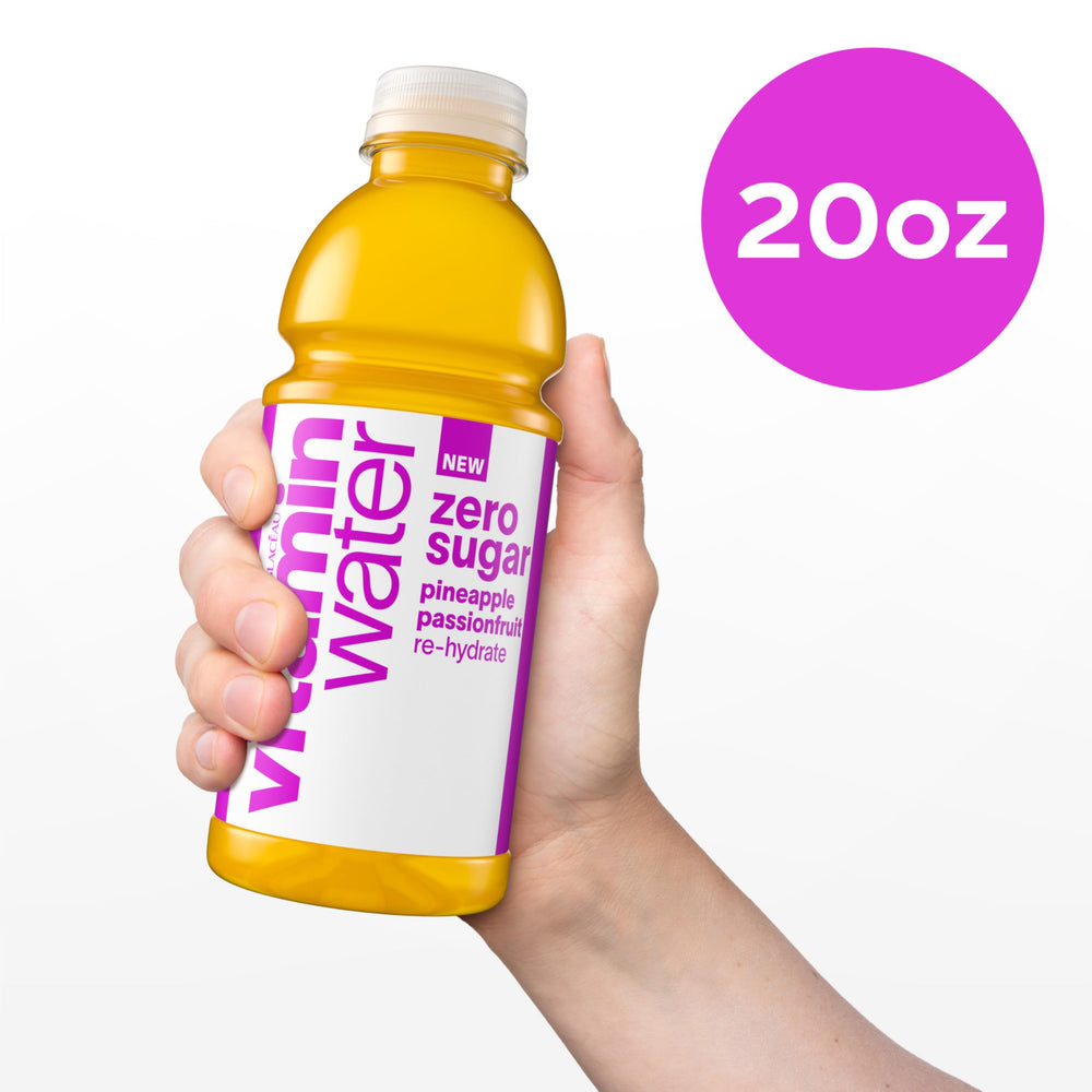 vitaminwater 12-pack stacked for storage convenience and bulk savings