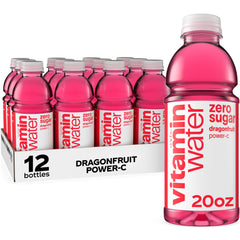 vitaminwater front packaging showing dragonfruit bottle and vibrant color benefit of visibility