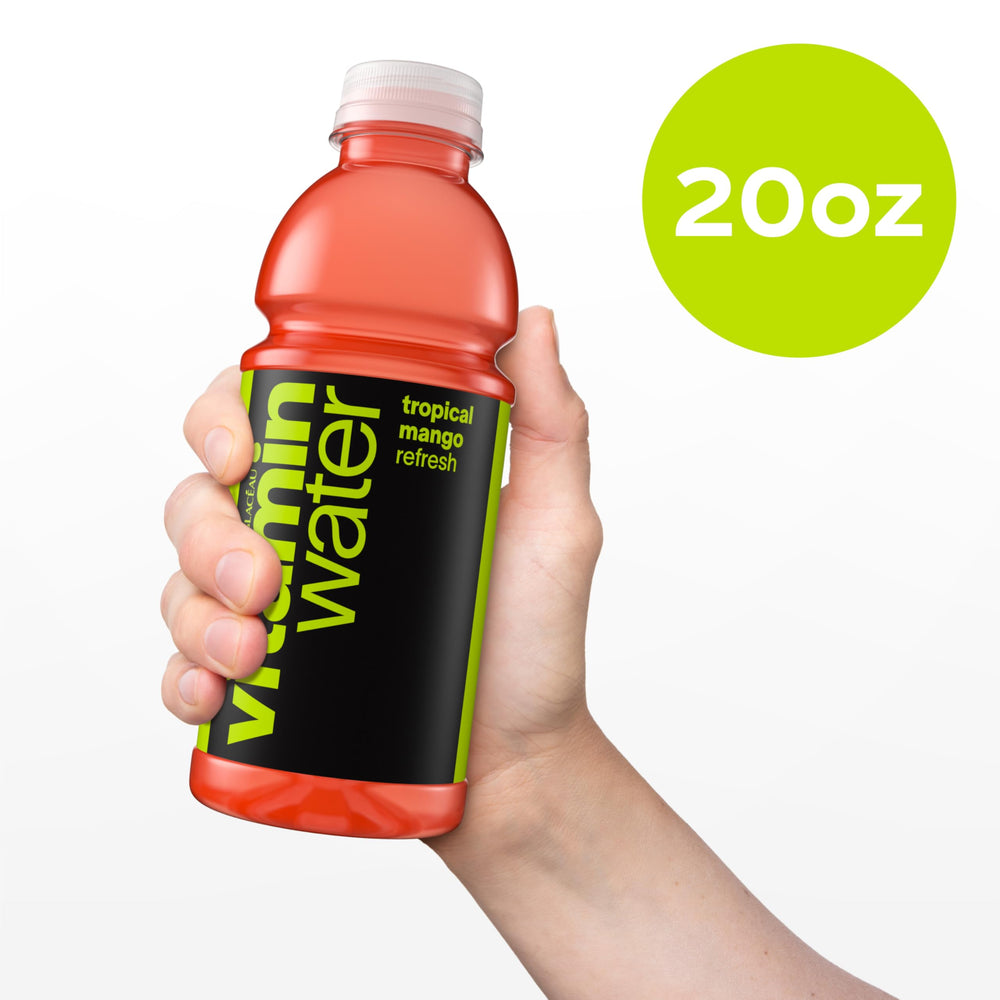 12‑pack display of vitaminwater refresh for easy home or office stocking