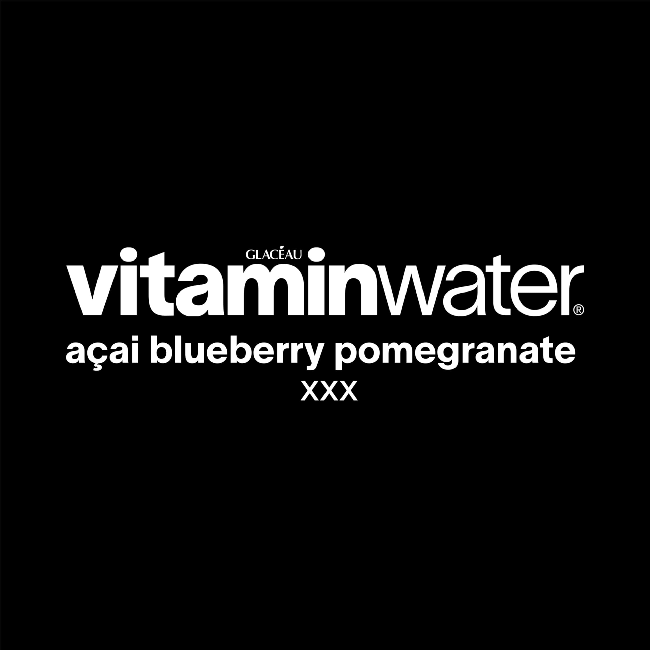 vitaminwater XXX bottle texture and cap detail for easy grip benefit