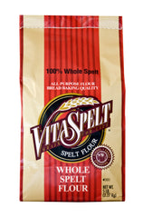 VitaSpelt front packaging showing 5 lb bag and whole-grain benefit