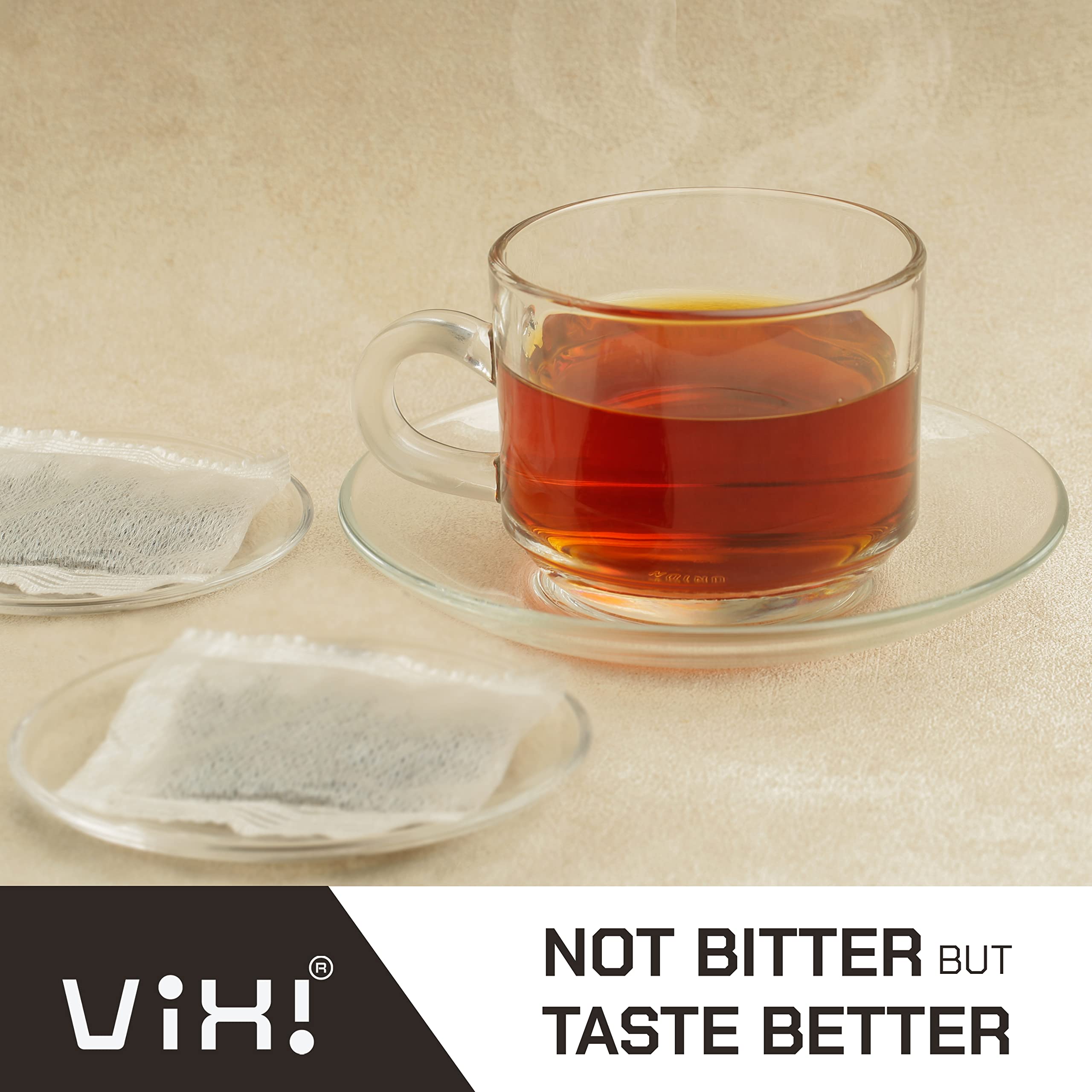 VIXI pouring hot tea into cup illustrating bold balanced flavor