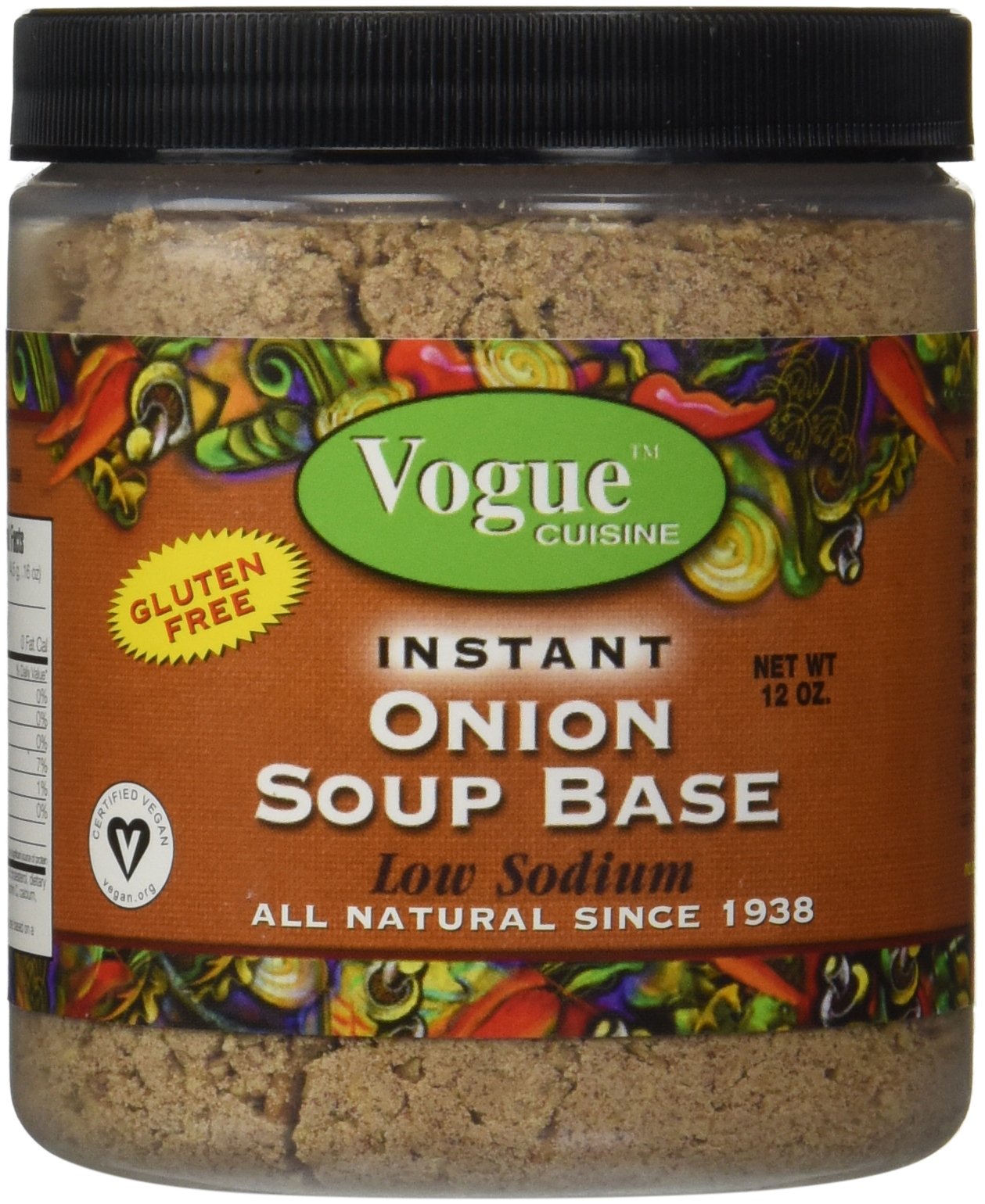 Vogue Cuisine jar front view showing product for pantry versatility