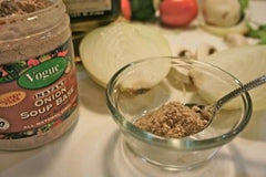Vogue Cuisine open jar revealing powder texture and ease of use