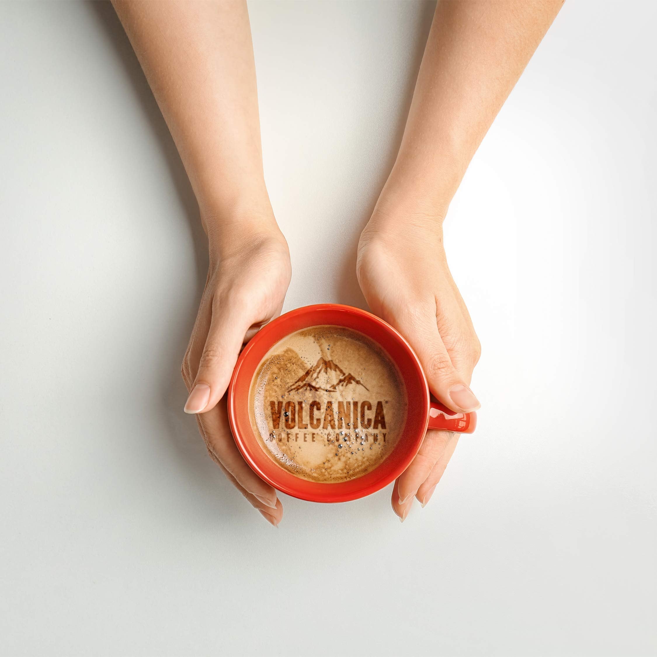 Volcanica Coffee pour-over brewing showcasing bright cup flavors