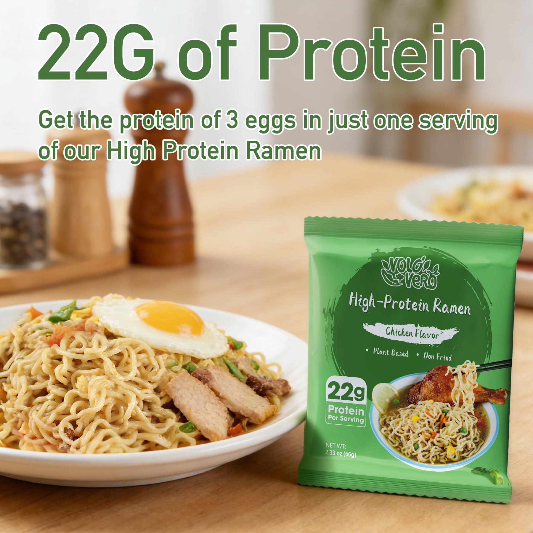 VOLO VERO noodles cooking in pot displaying fast-cook convenience benefit