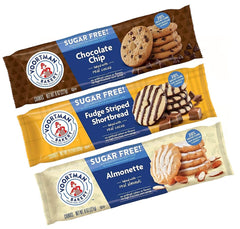 Voortman variety pack front packaging showing three sugar-free cookie types, appetizing and convenient