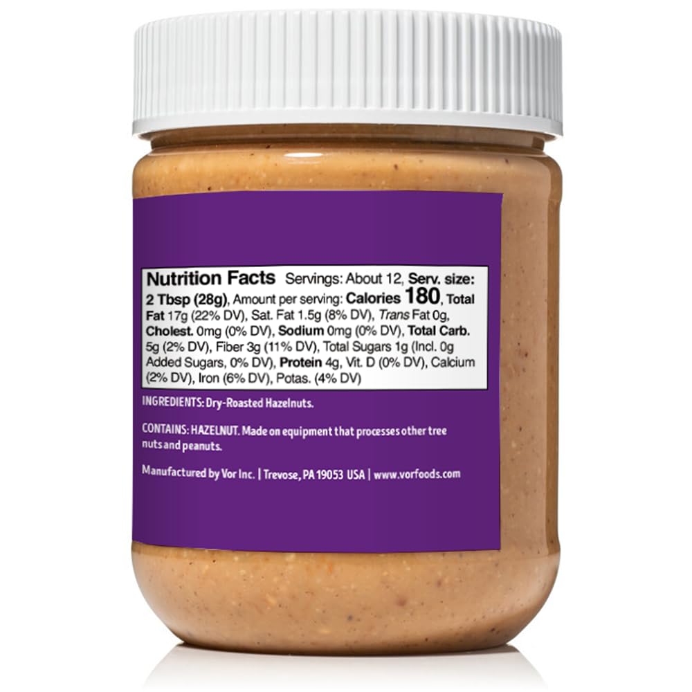 Vör close-up of hazelnut butter texture showing smoothness and richness
