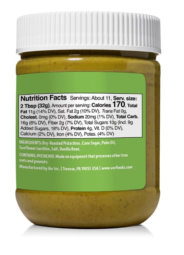 VOR pistachio cream spread on toast highlighting smooth texture and taste boost