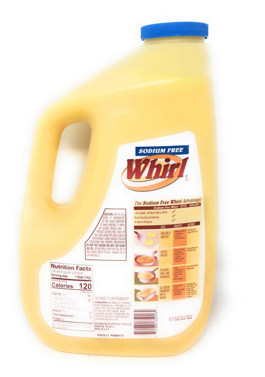 VORAGA Whirl butter flavor oil being poured, demonstrating smooth texture and easy pouring