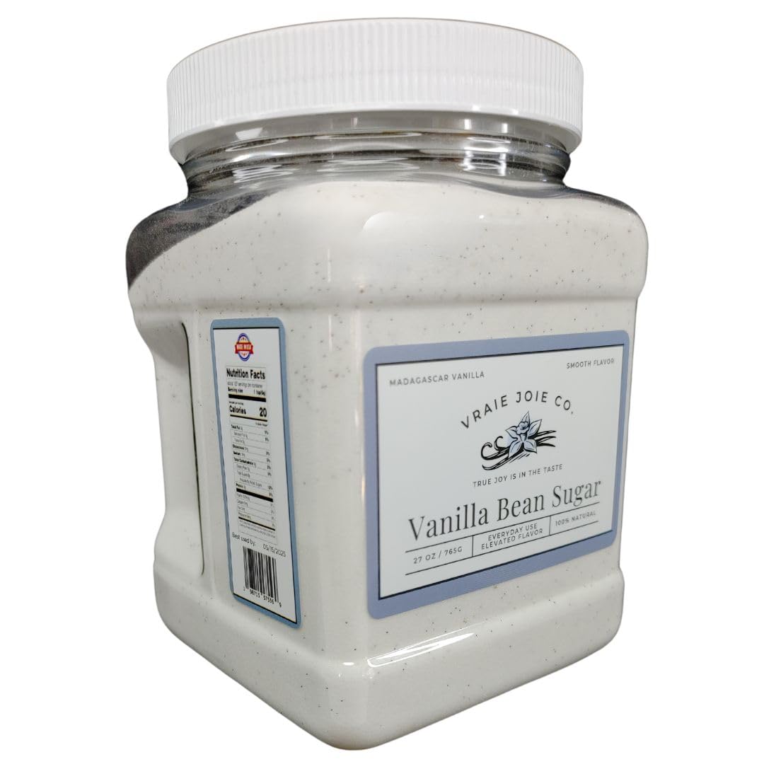 VRAIE JOIE open jar revealing Madagascar vanilla specks and fresh aroma benefit