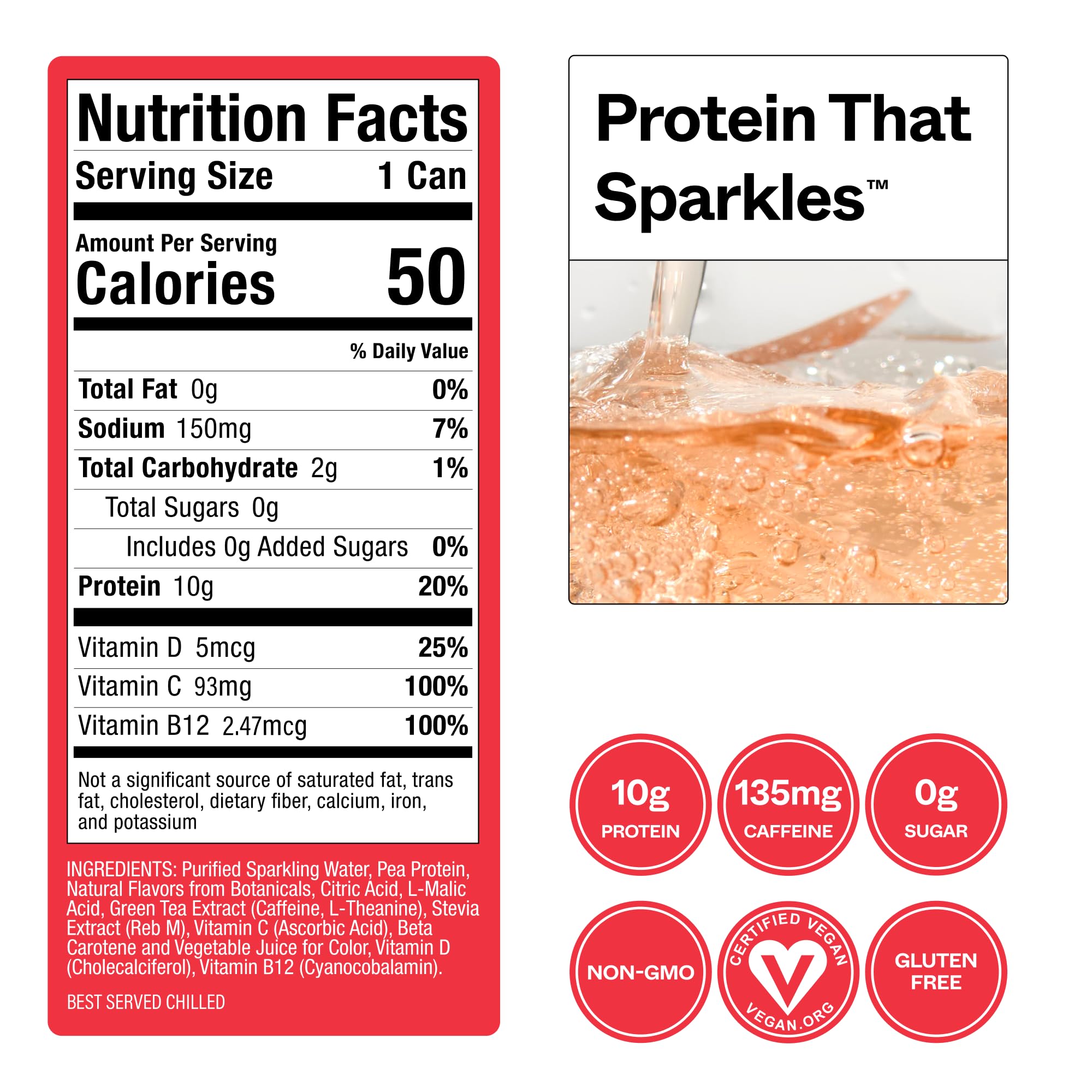 VUUM side label ingredient list highlighting clean formula