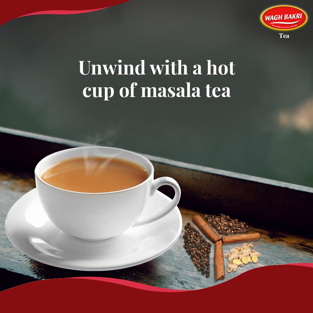 Wagh Bakri sachets at office kettle ready to serve fast comforting chai