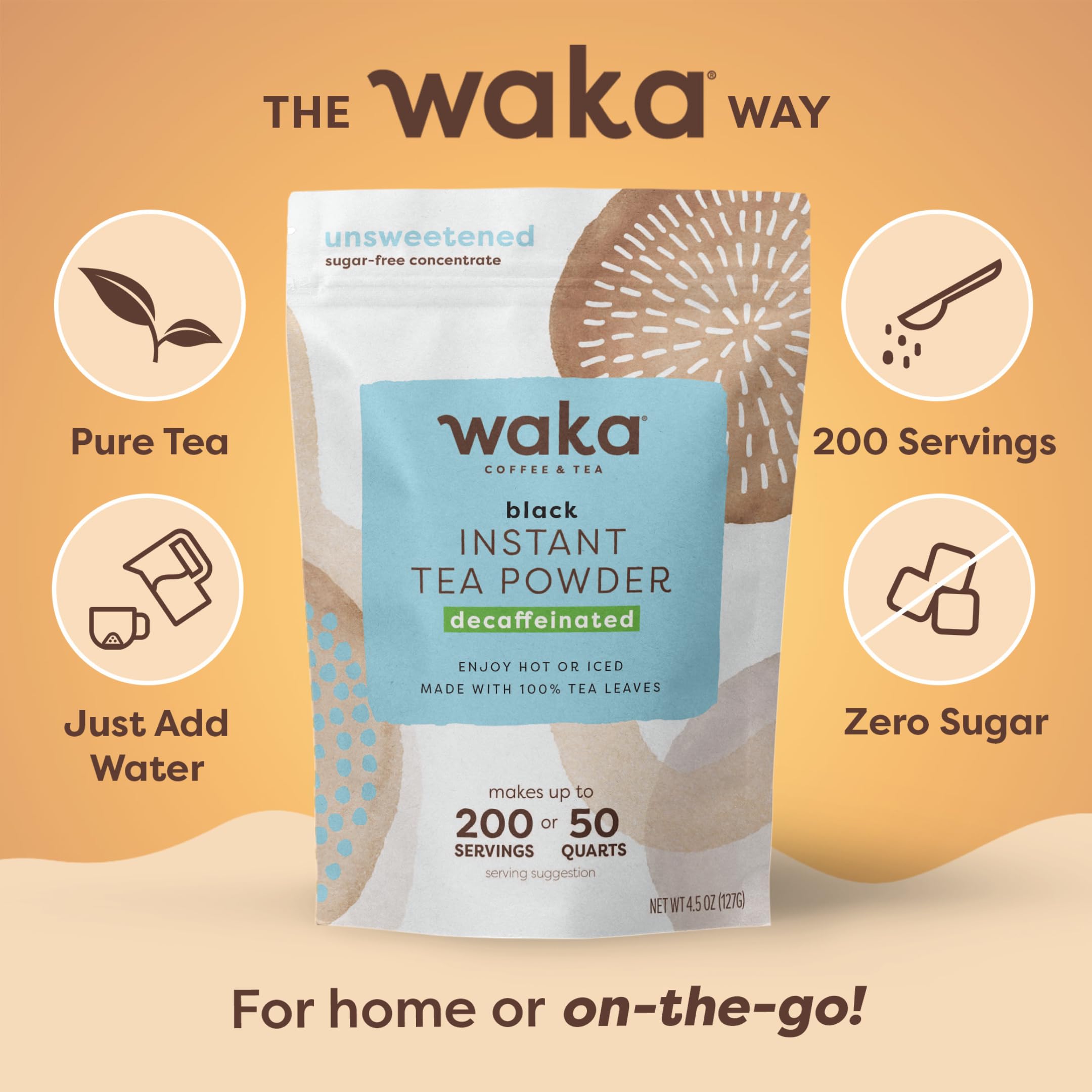 Close-up of Waka powder texture highlighting smooth dissolve