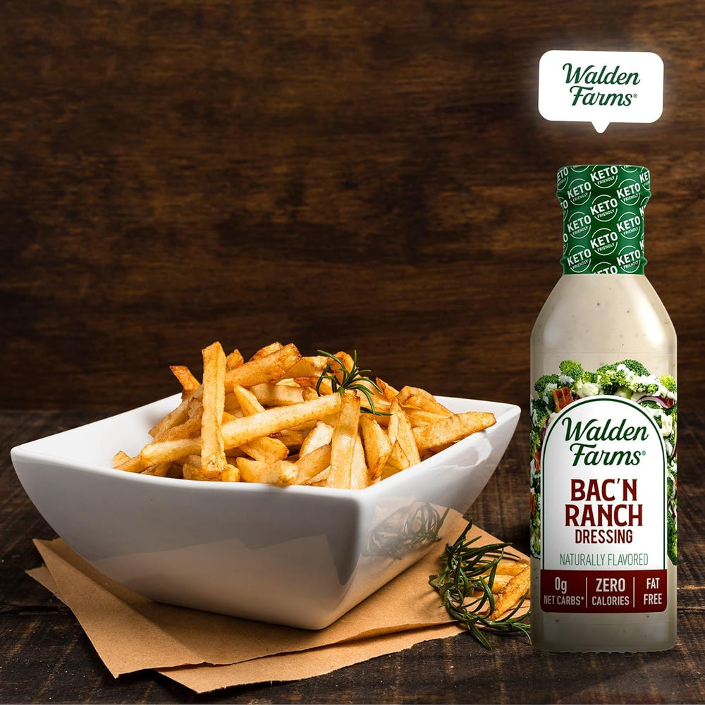 Walden Farms Bac’n Ranch ingredient label displayed for transparency and checks