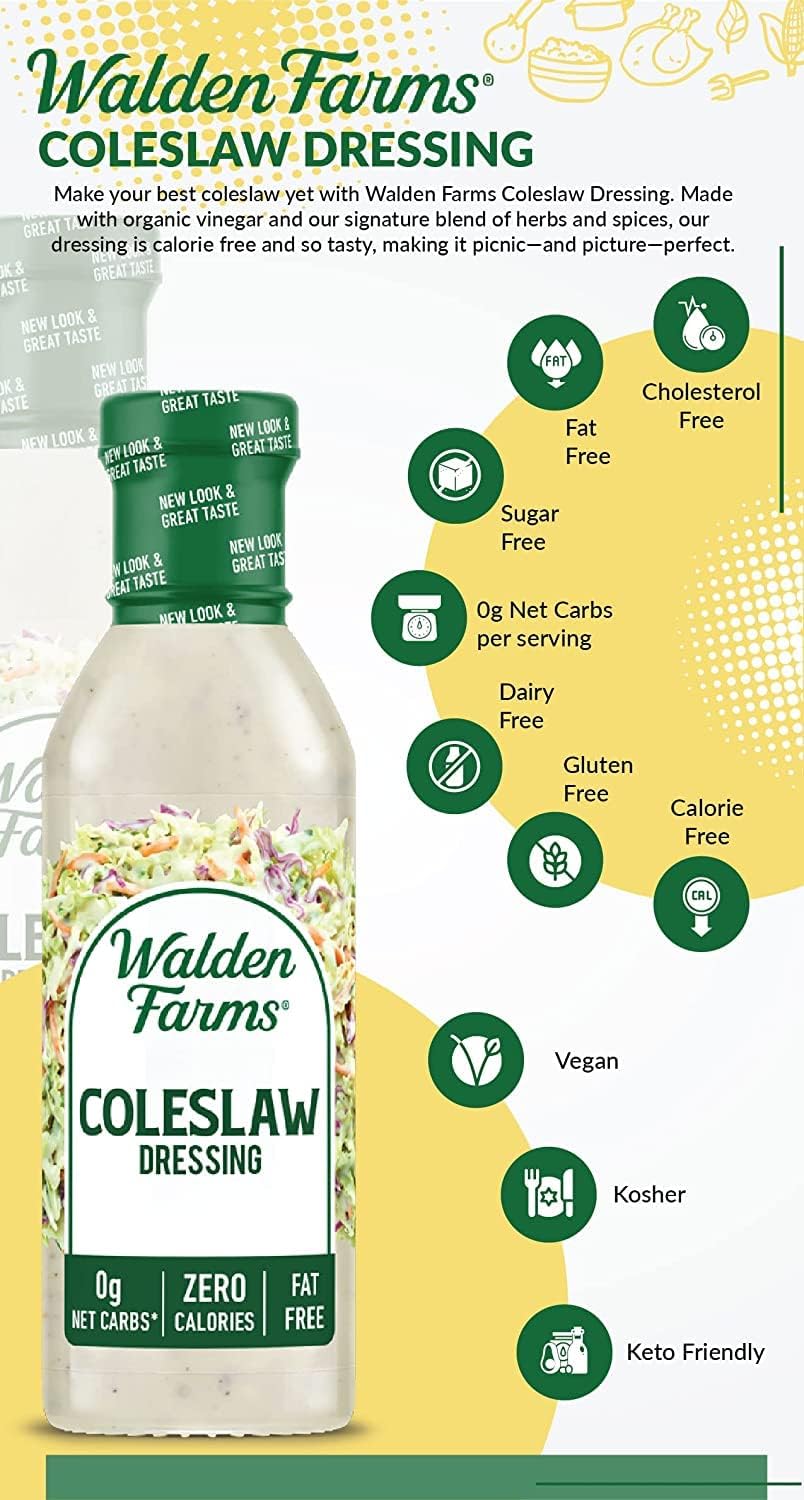 Walden Farms dressing in a serving bowl ready for meals and meal-prep ease