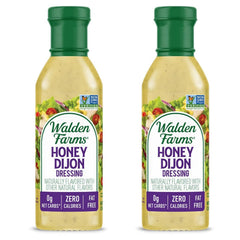 Walden Farms front view of two bottles showing packaging and zero-calorie benefit